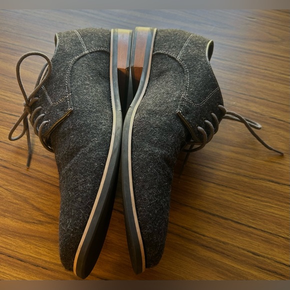 Giorgio Brutini Charcoal Wool‎ Oxford Dress Shoes Men’s 9.5 Modern Classic main image 8